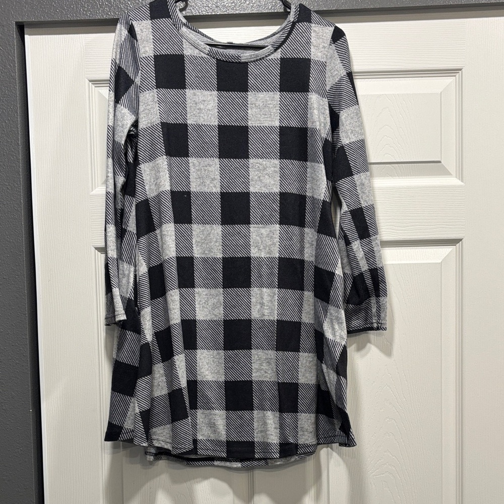 Buffalo plaid tunic